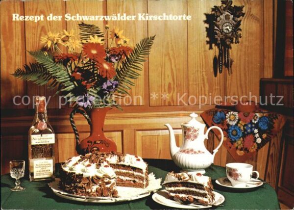 Lebensmittel Rezept Schwarzwälder Kirschtorte