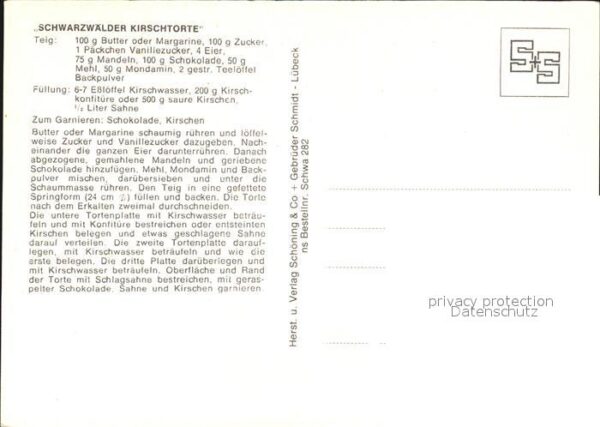 Lebensmittel Rezept Schwarzwälder Kirschtorte – Bild 2