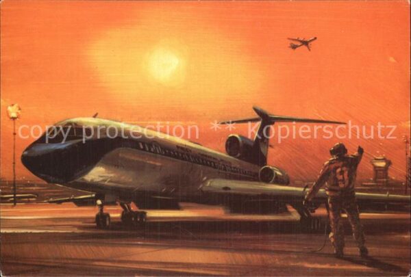Flugzeuge Zivil Tupolev TU-154 1973