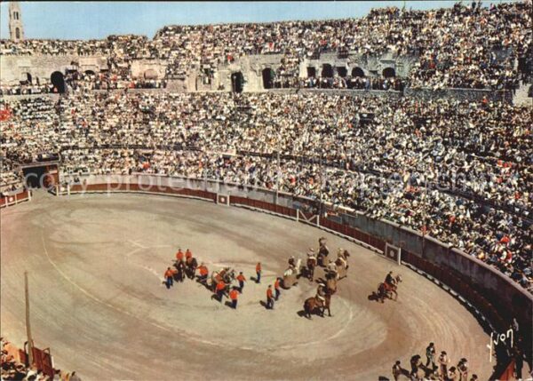 Stierkampf Nimes Arenes Courses de Taureaux