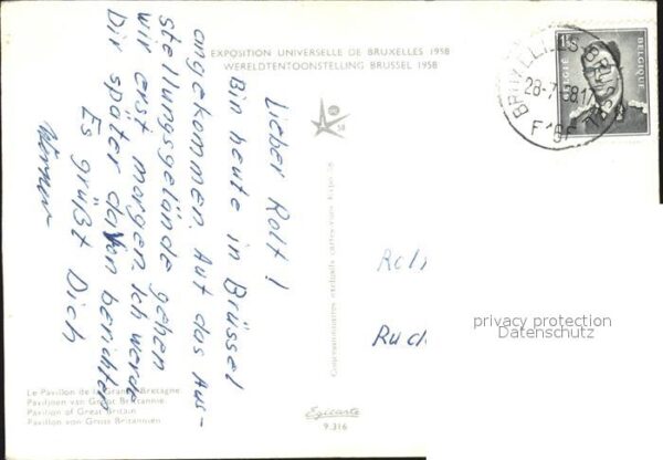 Exposition Universelle Bruxelles 1958 Pavillon de la Grande Bretagne – Bild 2