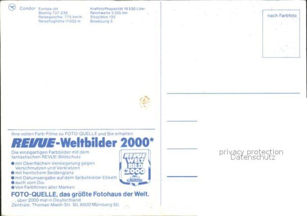 Flugzeuge Zivil Condor Europa-Jet Boeing 737-200 – Bild 2