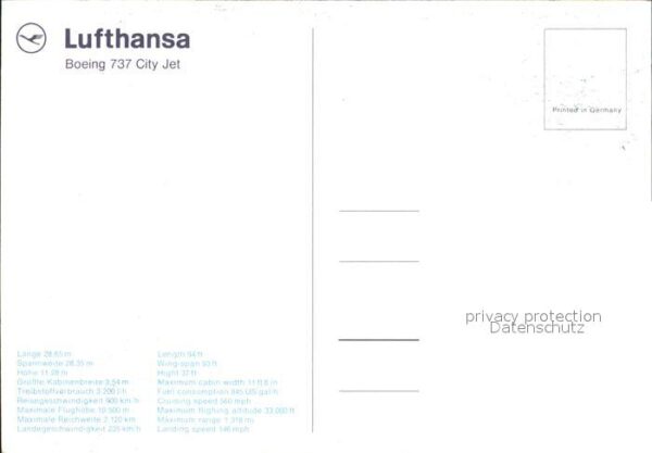 Lufthansa Boeing 737 City Jet – Bild 2
