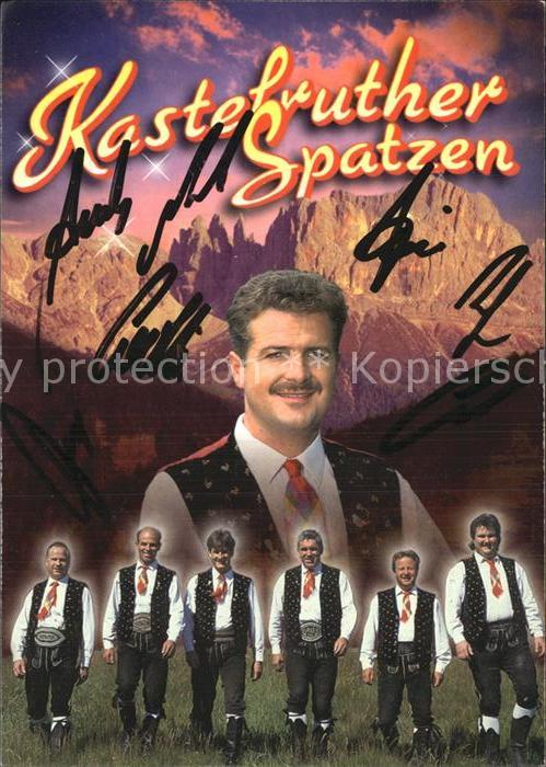 Saenger Band Kastelruther Spatzen Autogramme