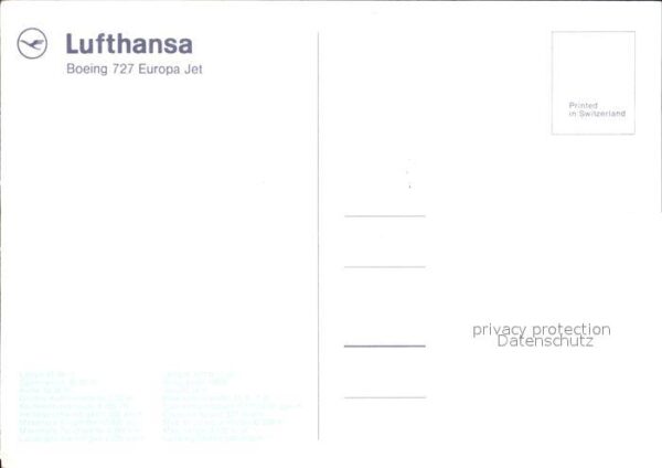 Lufthansa Boeing 727 Europa Jet – Bild 2