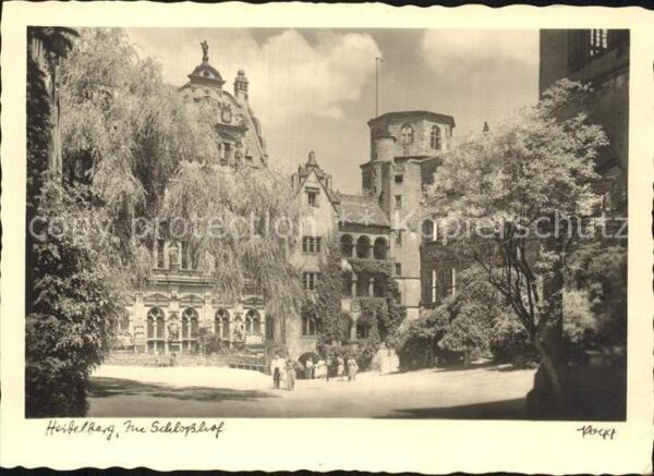 Foto Popp Nr. Heidelberg Schlosshof