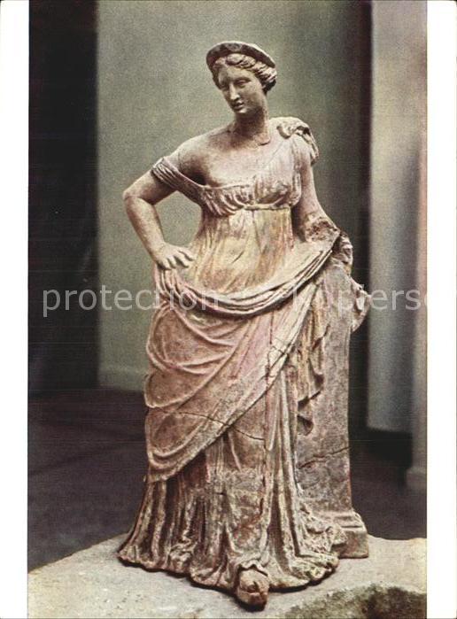 Skulpturen Tanagra-Figur Athen Nationalmuseum