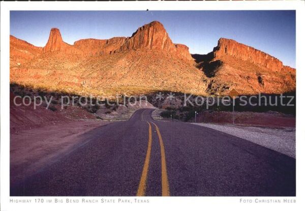 Autobahn Highway 170 Big Bend Ranch State Park T