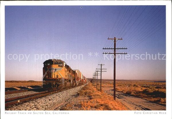 Eisenbahn Railway Track Salton Sea California