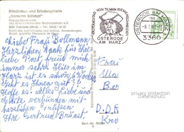 Osterode Harz Blindensanatorium – Bild 2