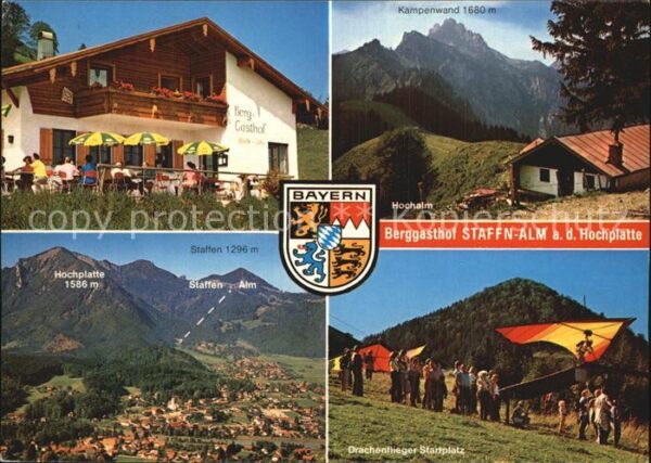 Marquartstein Berggasthof Staffen-Alm Kampenwand Hoch