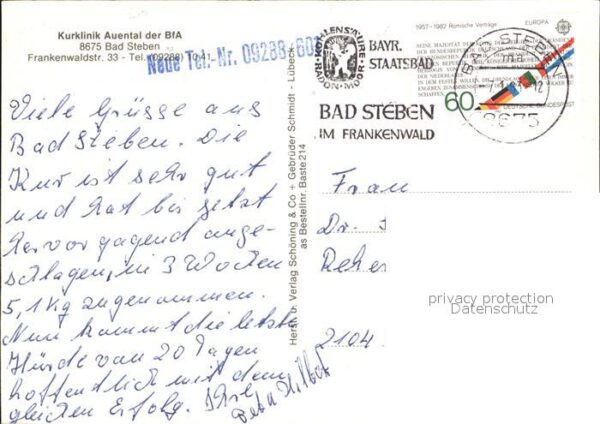 Bad Steben Kurklinik Auental – Bild 2