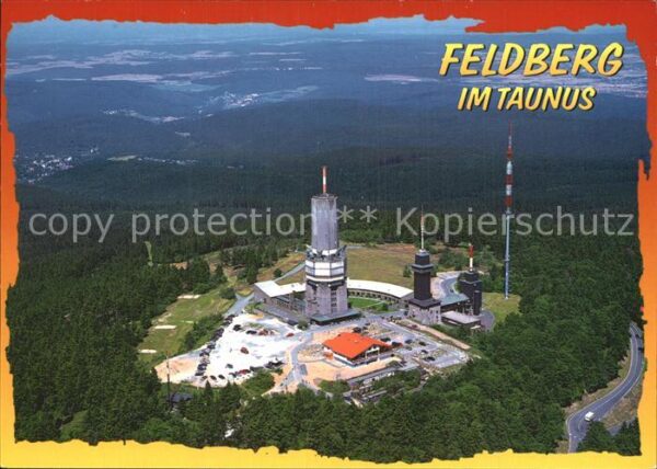Feldberg Taunus Fliegeraufnahme mit Sendetürmen