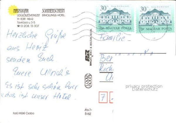 Heviz Hotel Sonnenschein – Bild 2