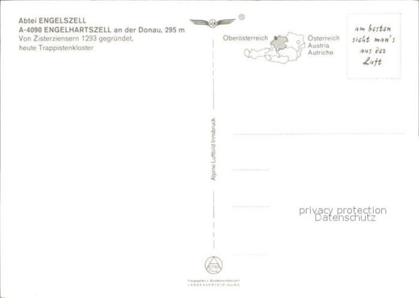 Engelhartszell Donau Oberoesterreich Fliegeraufnahme Abtei Engelszell Trappi – Bild 2