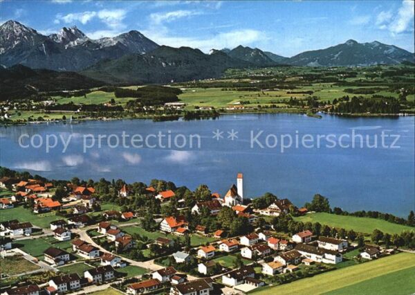 Waltenhofen Schwangau Fliegeraufnahme mit Forggensee Roßberg