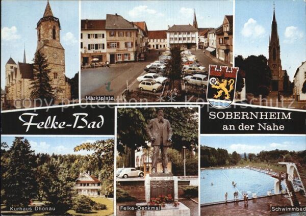 Sobernheim Bad an der Nahe Marktplatz Kurhaus Felke-De