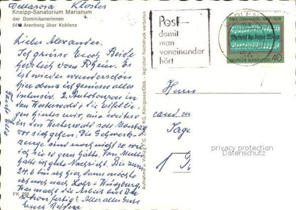 Arenberg Koblenz Kneipp-Sanatorium Marianum – Bild 2