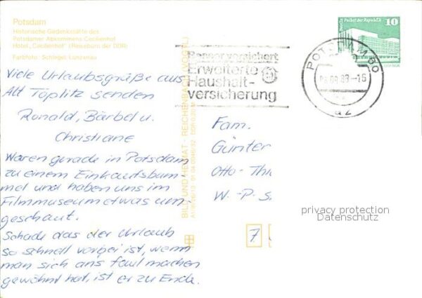 Potsdam Cecilienhof Gedenkstätte des Potsdamer – Bild 2