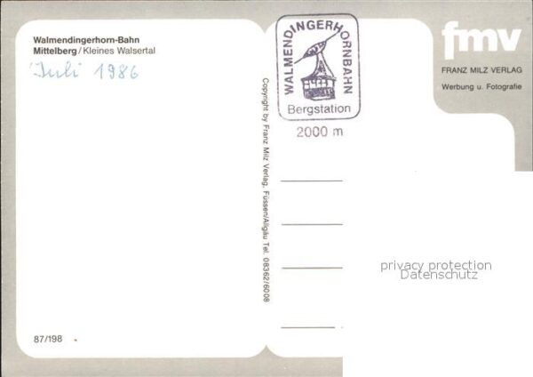 Mittelberg Kleinwalsertal Walmendingerhorn-Bahn – Bild 2
