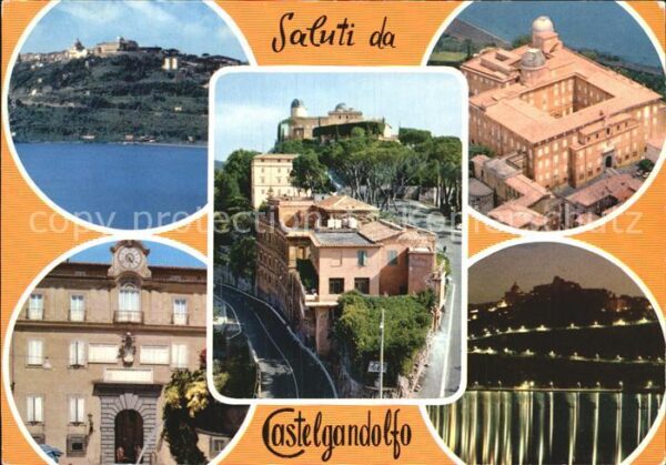 Castelgandolfo Latium Fliegeraufnahme Schloss