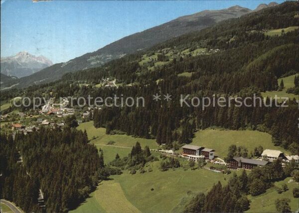 Berg Drautal Ferienhotel Glöcknerhof Fliegeraufnahme