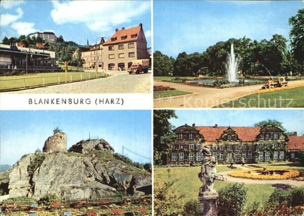 Blankenburg Harz Lühnertorplatz Thiepark Burgruine Regen