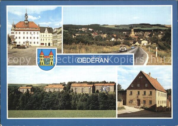 Oederan Rathaus Platz der Befreiung Teilansicht