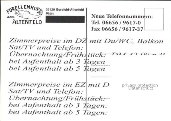 Gersfeld Rhoen Forellenhof – Bild 2