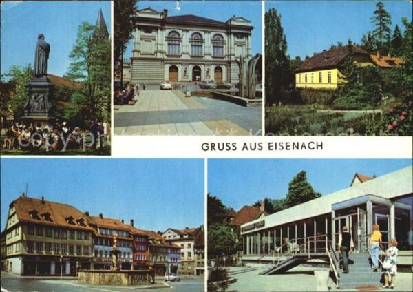 Eisenach Thueringen Lutherdenkmal Landestheater Kartausgart