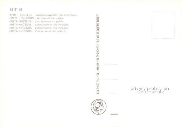 Cnossos Cnosse Kreta Fliegeraufnahme Palast – Bild 2