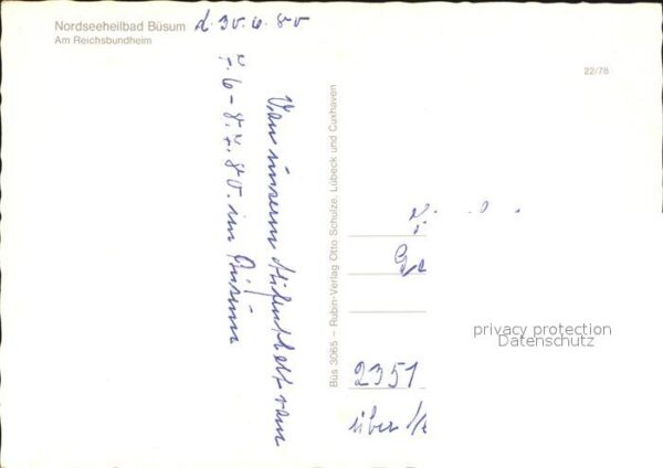 Buesum Nordseebad Reichsbundheim – Bild 2