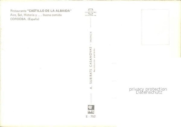 Cordoba Andalucia Restaurant Castillo de la Albaida – Bild 2