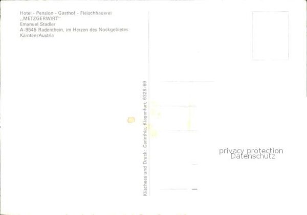 Radenthein Hotel Pension Metzgerwirt – Bild 2