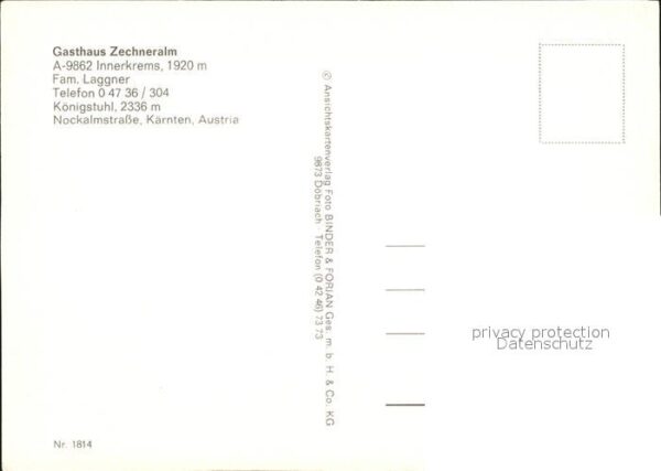 Innerkrems Krems Kaernten Gasthaus Zechneralm Königstuhl – Bild 2