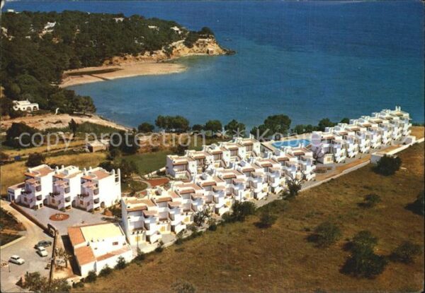 Santa Eulalia del Rio Fliegeraufnahme Aparthotel Albatros