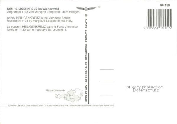 Heiligenkreuz Niederoesterreich Stift Heiligenkreuz Fliegeraufnahme – Bild 2
