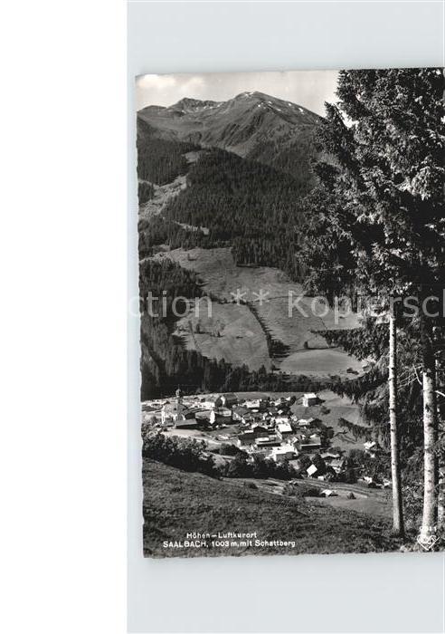 Saalbach-Hinterglemm Teilansicht mit Schattberg