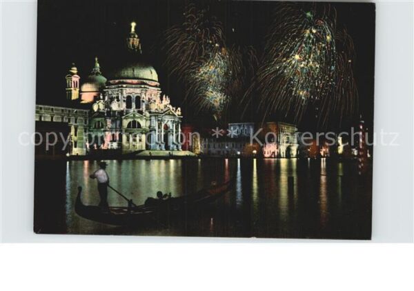 Venezia Venedig Kirche Della Salute bei Nacht