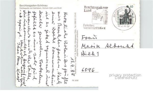 Schoenau Berchtesgaden Feldkapelle Kehlstein Hohem Göll und Br – Bild 2