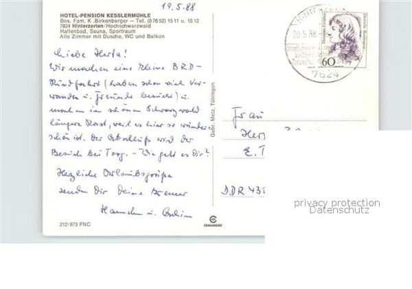 Hinterzarten Hotel Pension Kesslermühle – Bild 2