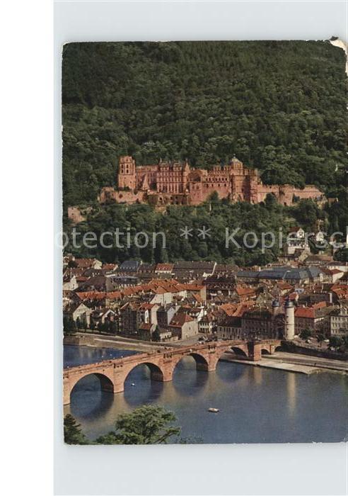 Heidelberg Neckar Alte Brücke und Schloss