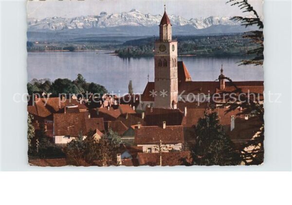 Ueberlingen Bodensee Blick auf die Säntisgruppe