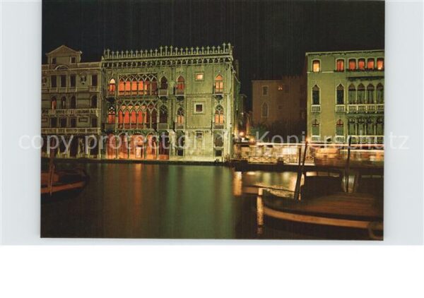 Venezia Venedig Chàteau d_Oro Nachtansicht