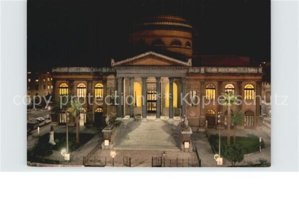 Palermo Sicilia Theater Massimo bei Nacht