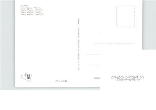 Palermo Sicilia Theater Massimo bei Nacht – Bild 2