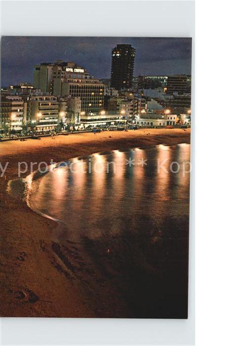 Gran Canaria Strandes Canderas bei Nacht