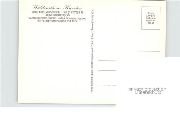Bischofsgruen Waldrasthaus Karches – Bild 2