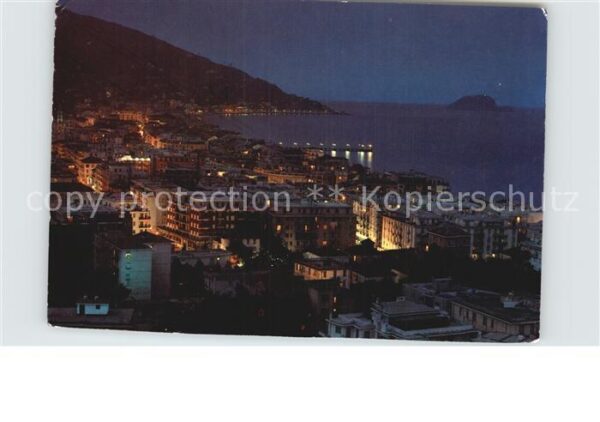 ALASSIO Savona Liguria IT Panorama bei Nacht