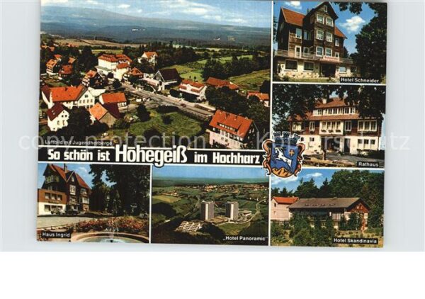 Hohegeiss Harz Fliegeraufnahme Jugendherberge Haus Ing